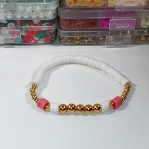 Handmade Clay Bead Bracelet Jewelry Women Teens (102)